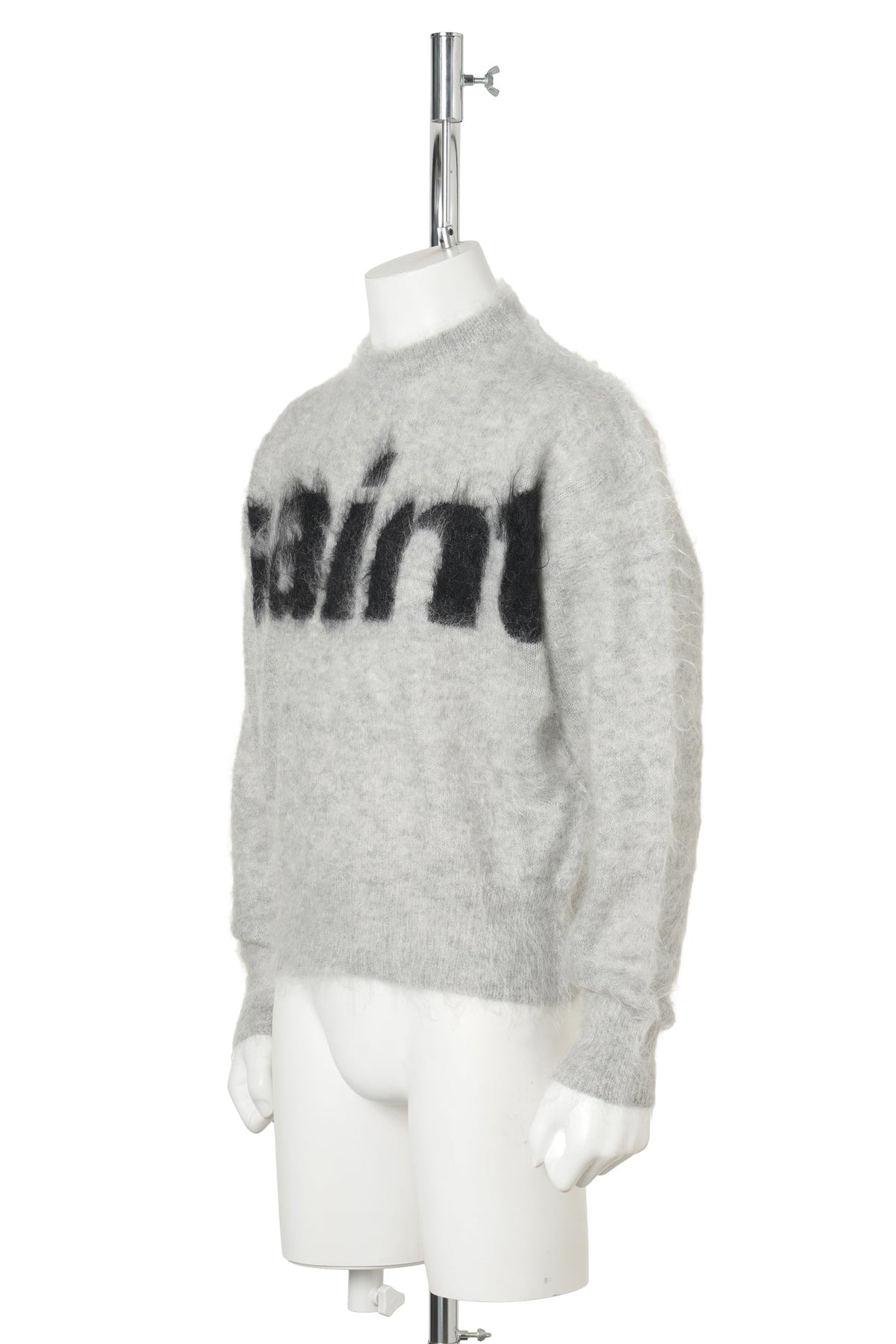 MOHAIR CREW KNIT/SAINT / GRAY