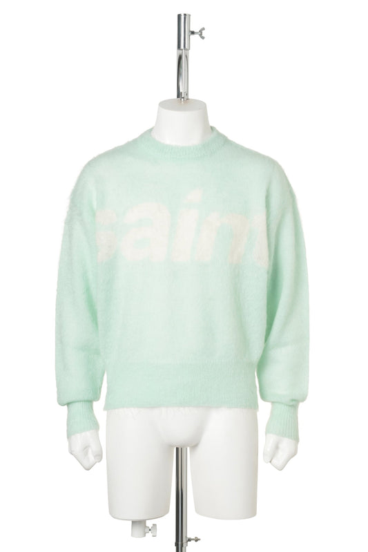 MOHAIR CREW KNIT/SAINT / GREEN