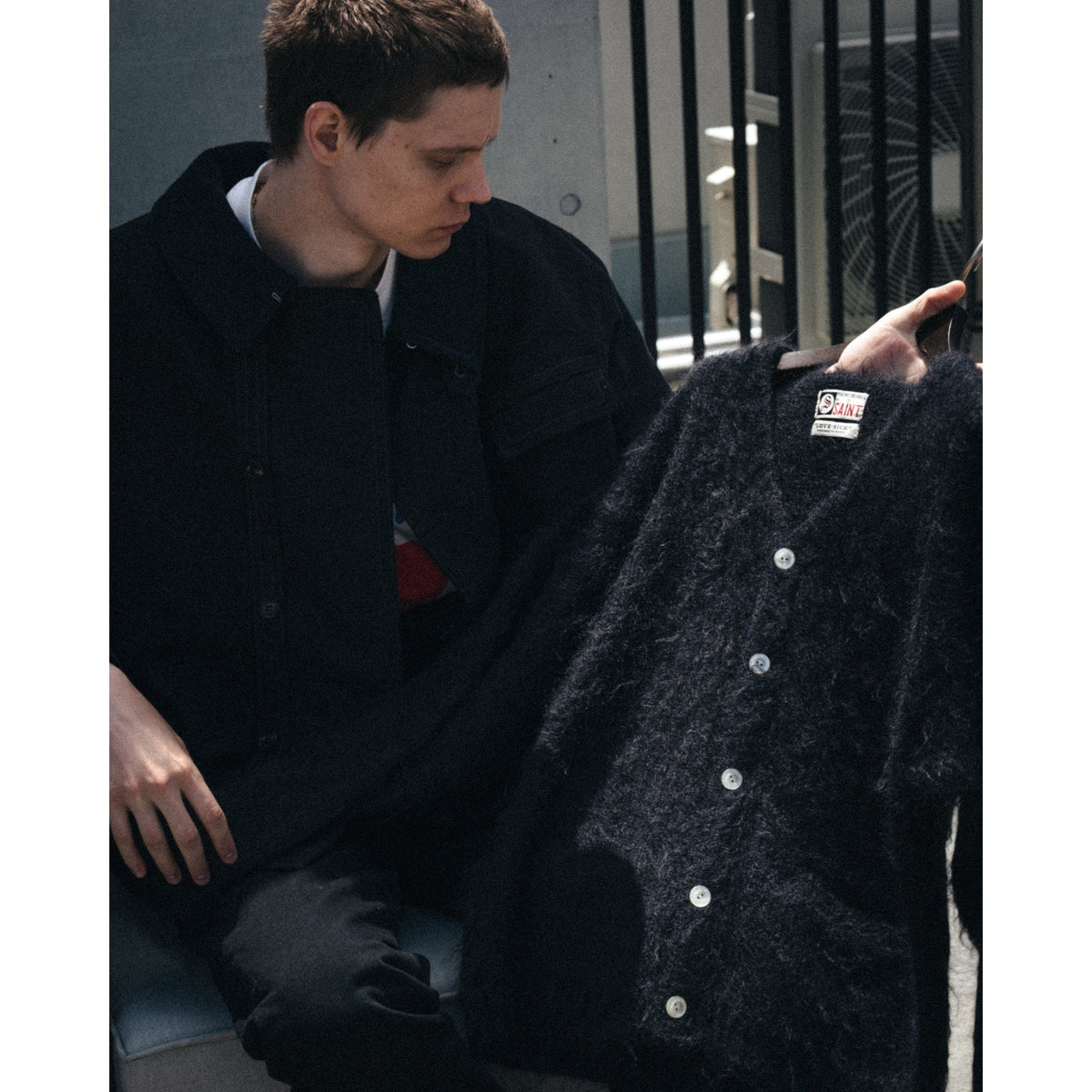 MOHAIR CARDIGAN/CARDIGAN / BLACK