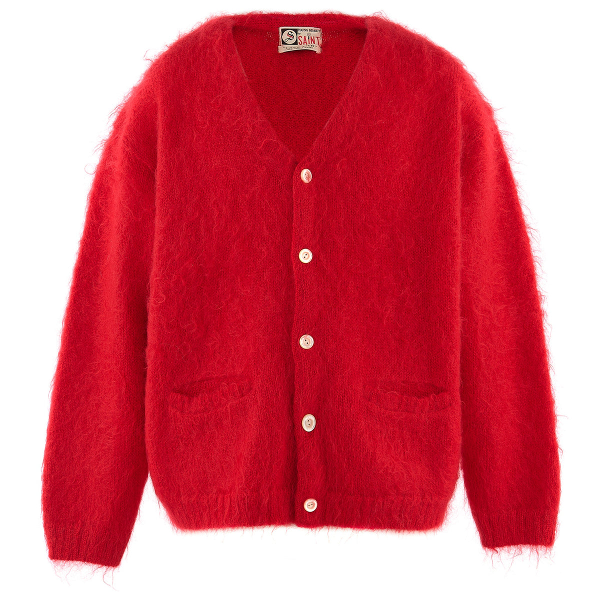 MOHAIR CARDIGAN/CARDIGAN / RED