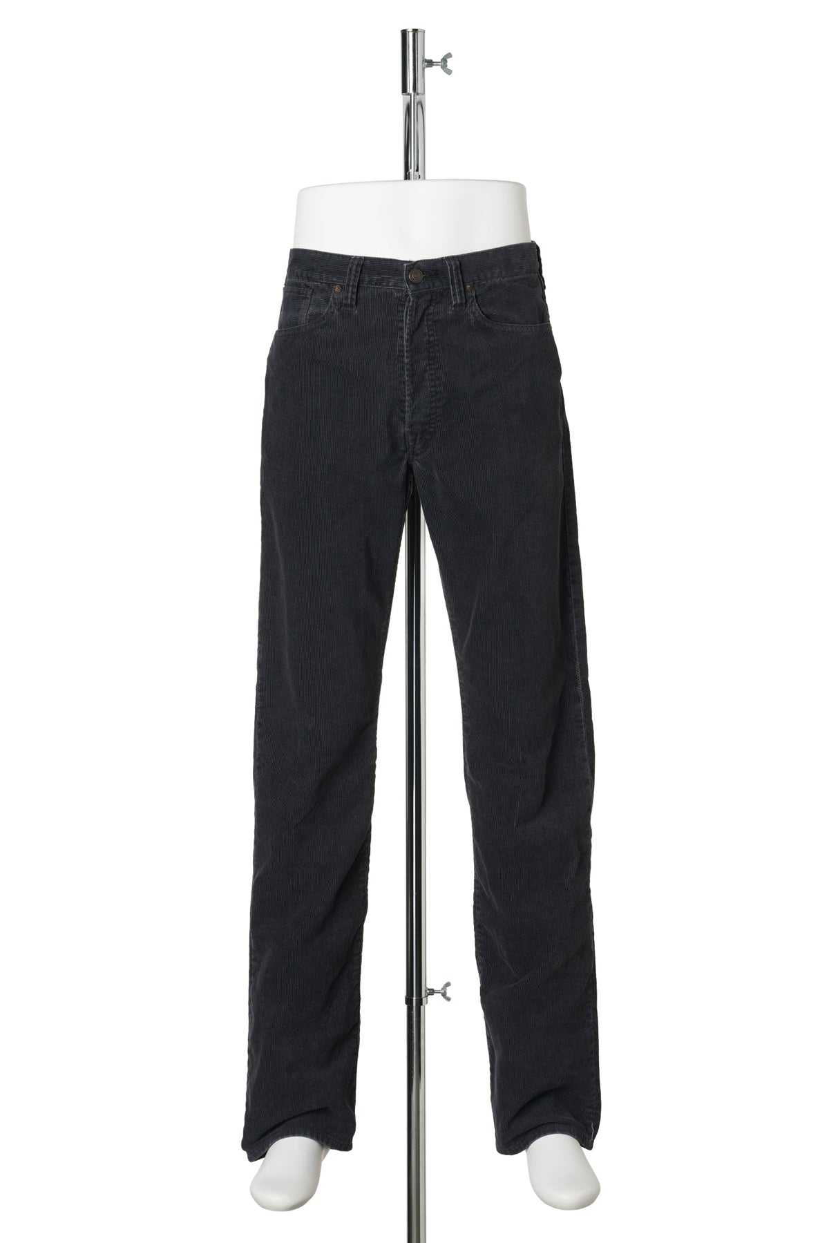 CORDUROY PANTS/STRAIGHT / BLACK