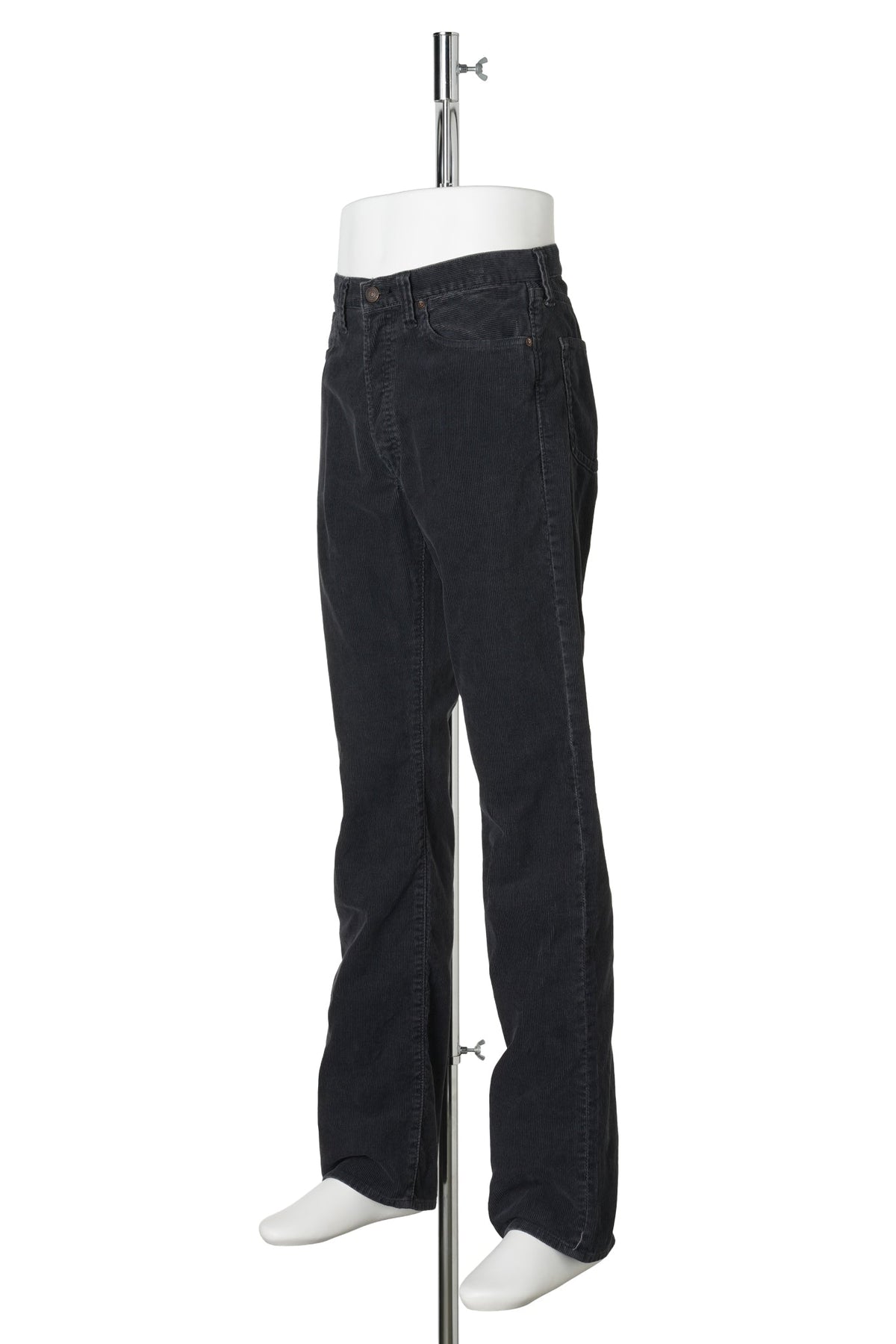 CORDUROY PANTS/STRAIGHT / BLACK