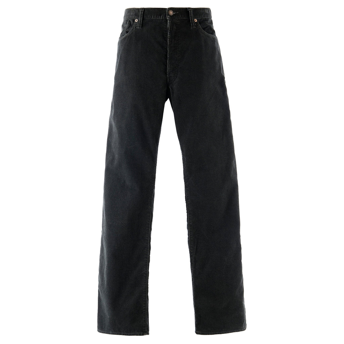 CORDUROY PANTS/STRAIGHT / BLACK