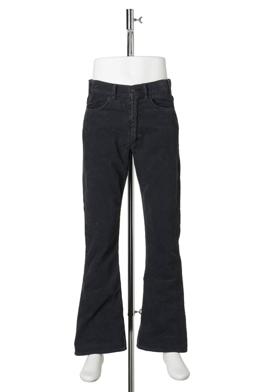 CORDUROY FLARE PANTS/FLARE / BLACK