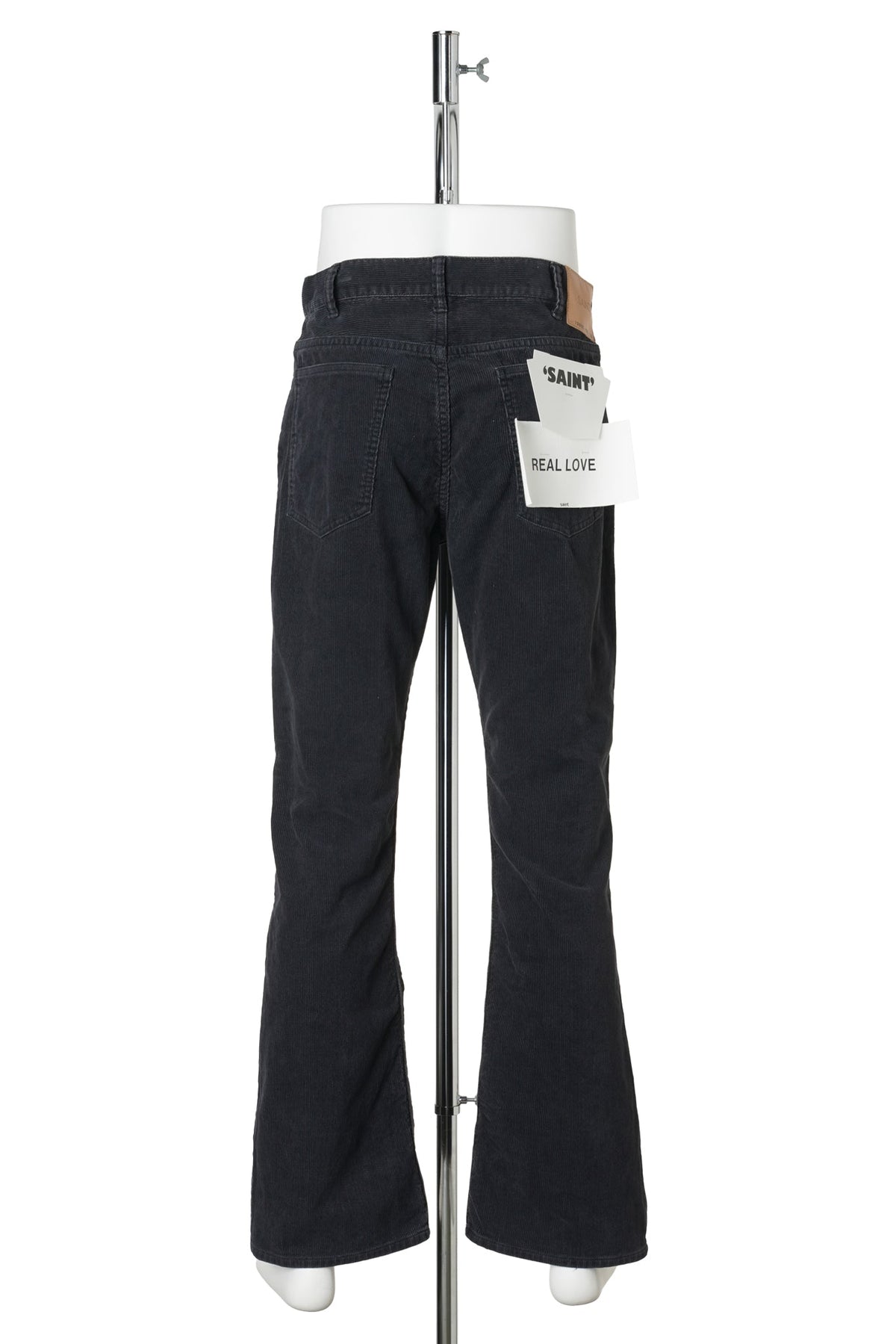 CORDUROY FLARE PANTS/FLARE / BLACK
