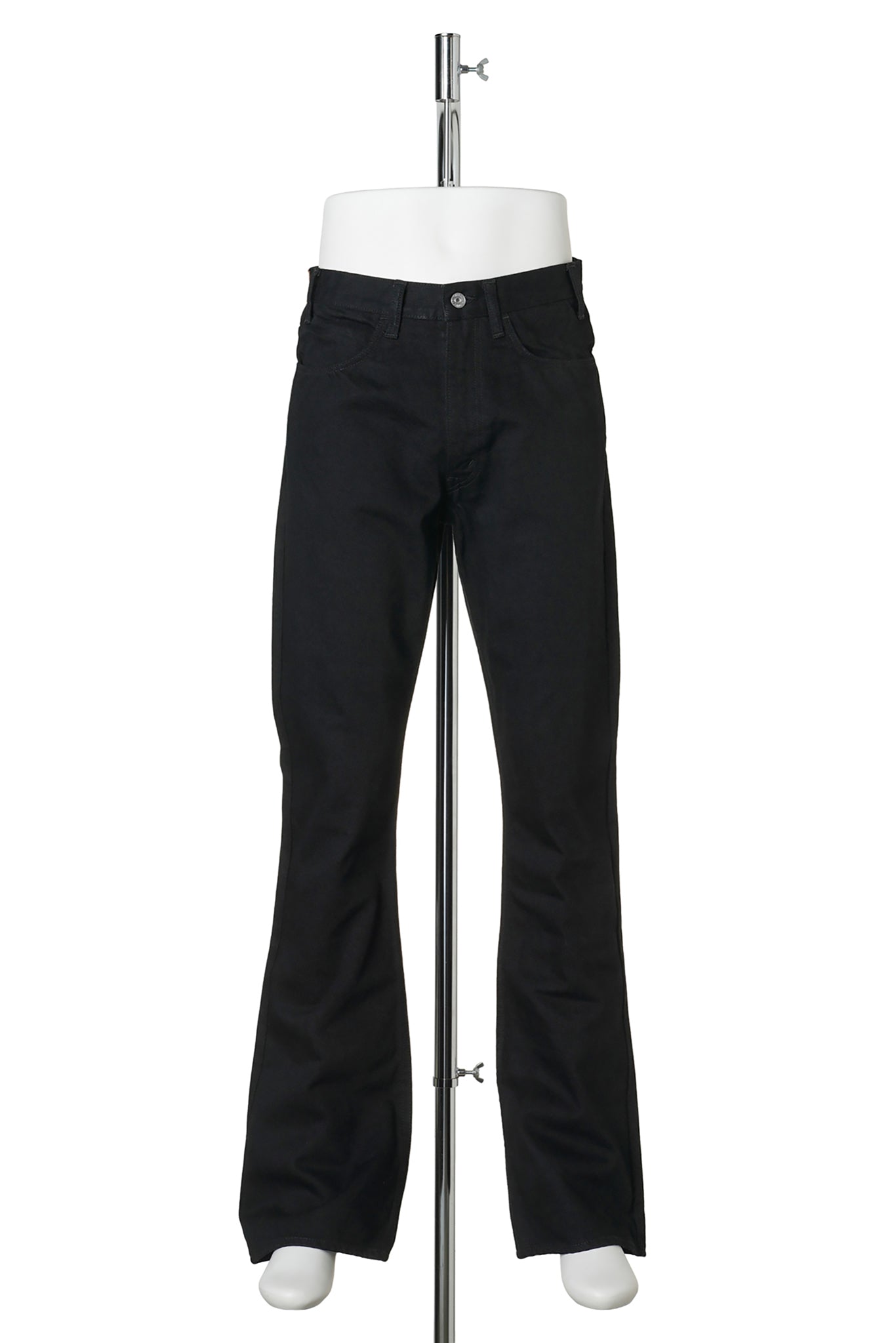 BLK FLARE DENIM PANTS/FLARE / BLACK