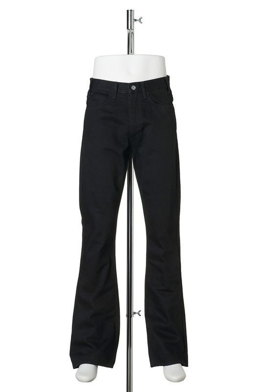 BLK FLARE DENIM PANTS/FLARE / BLACK