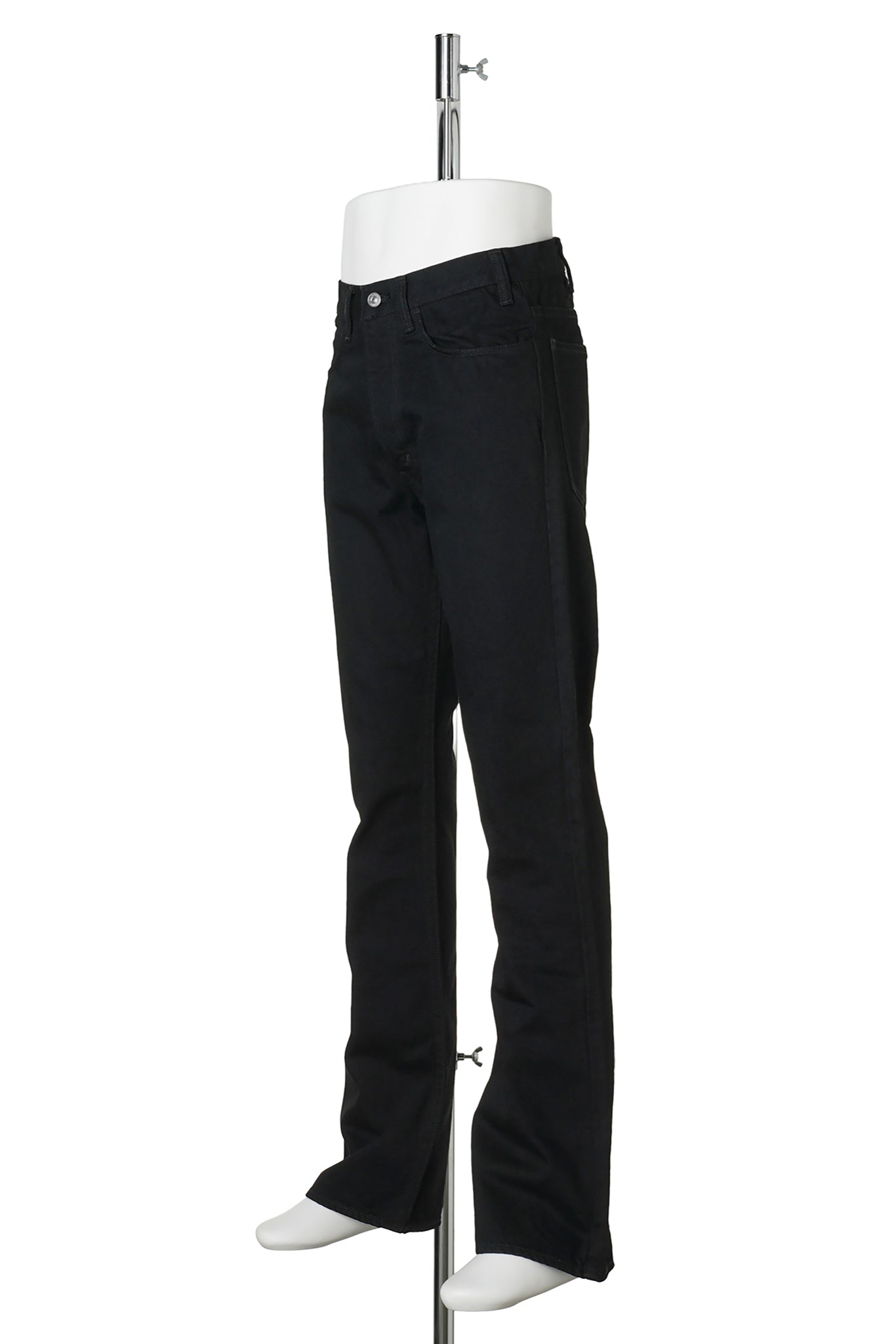 BLK FLARE DENIM PANTS/FLARE / BLACK