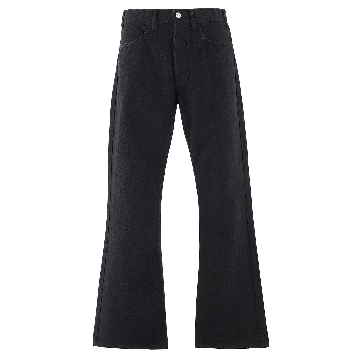 BLK FLARE DENIM PANTS/FLARE / BLACK