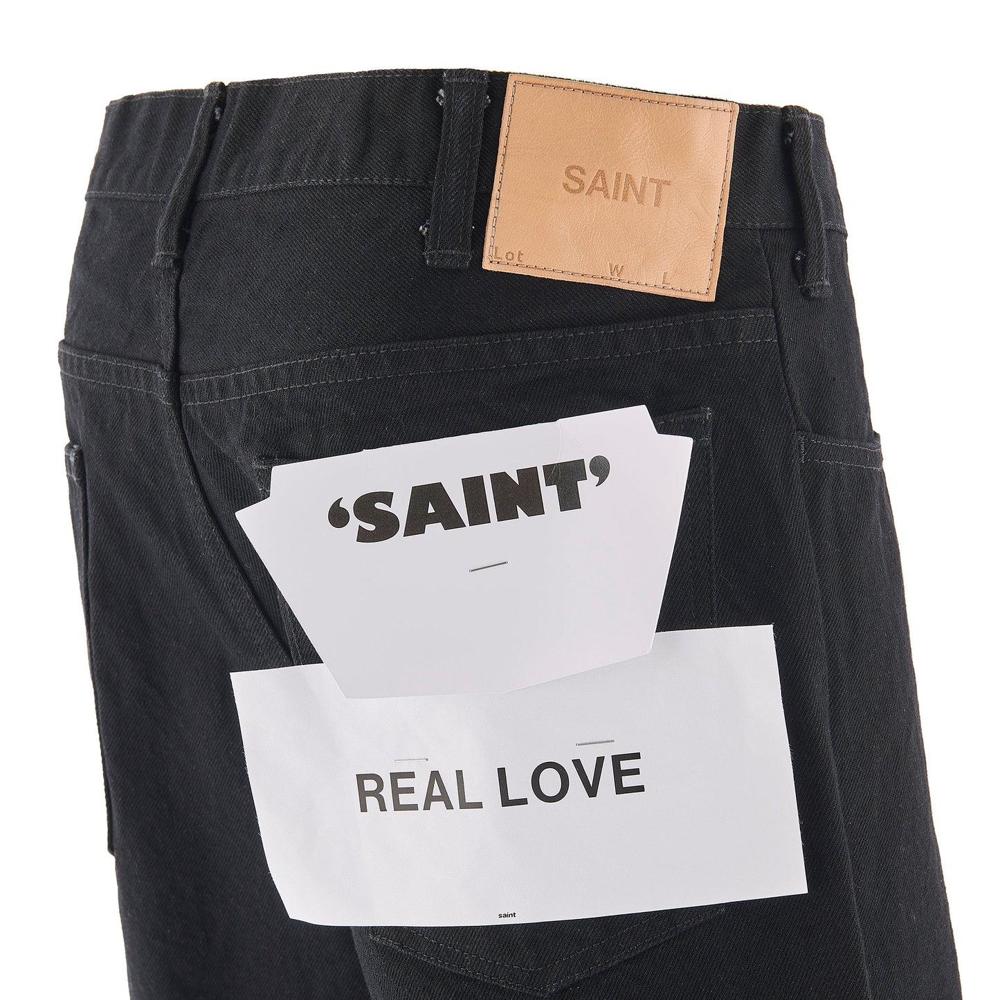 BLK FLARE DENIM PANTS/FLARE / BLACK
