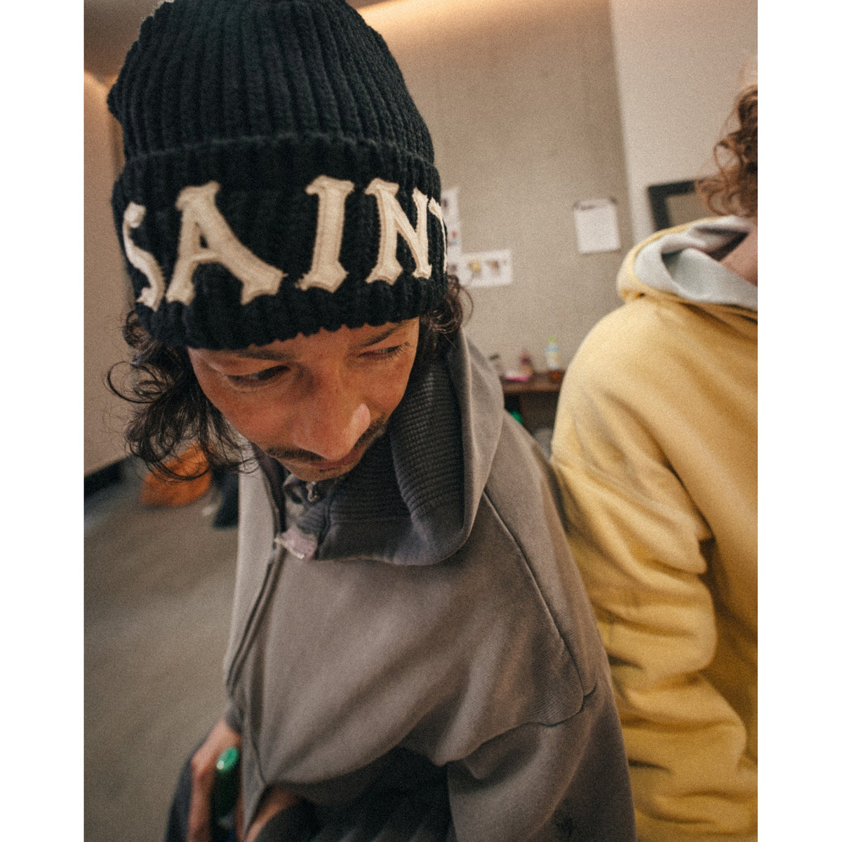 KNIT CAP/SAINT / BLACK