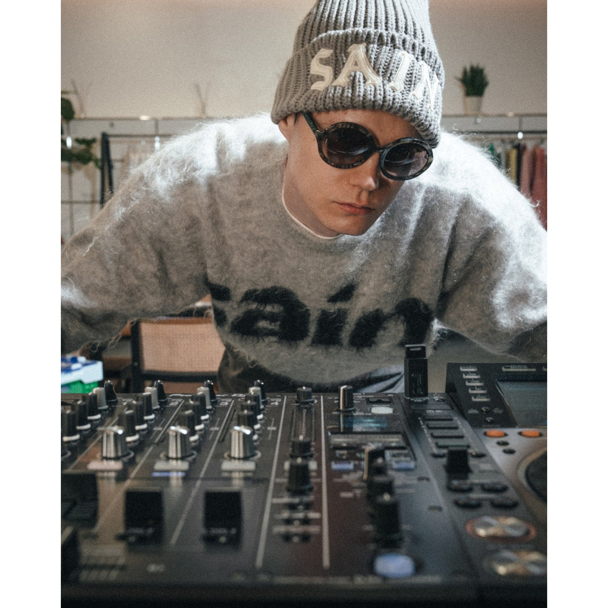 KNIT CAP/SAINT / GRAY