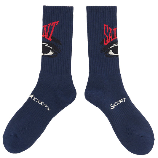 SOCKS/EYE / NAVY