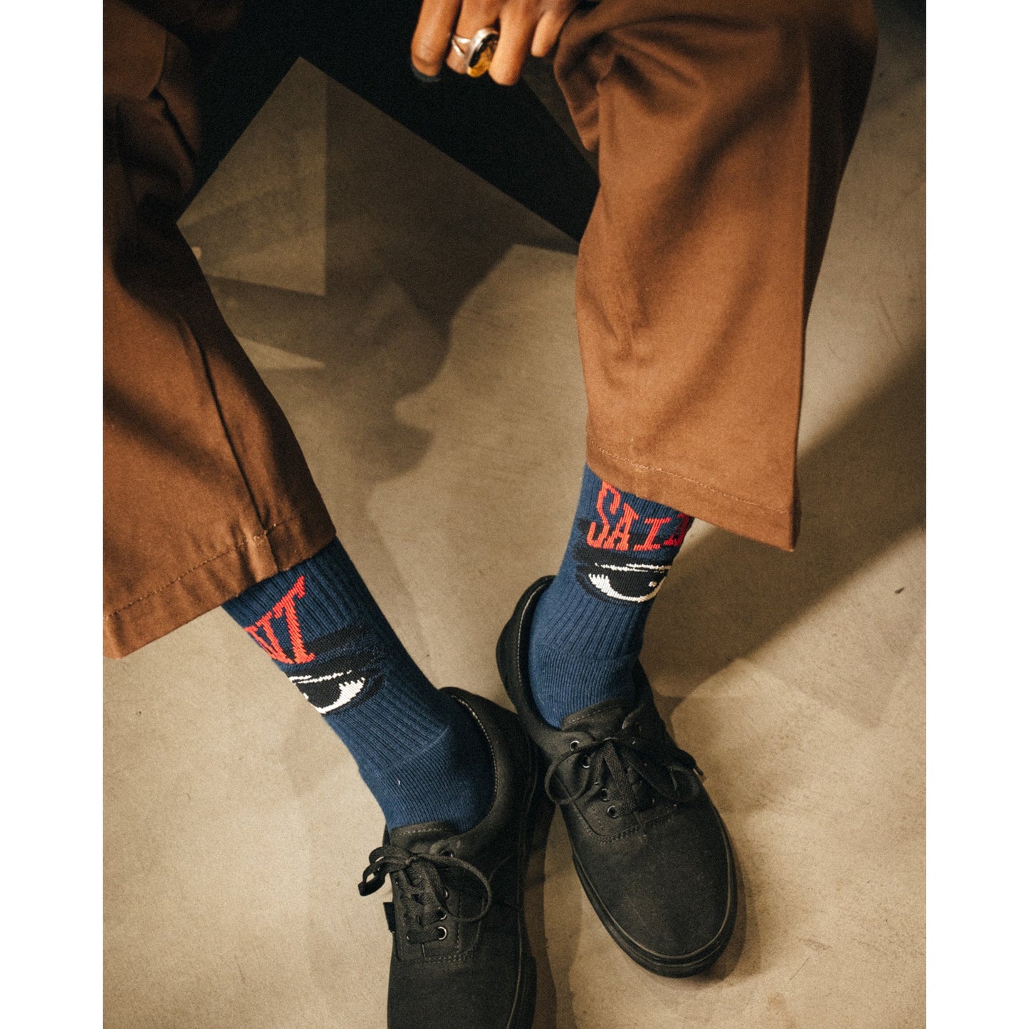 SOCKS/EYE / NAVY