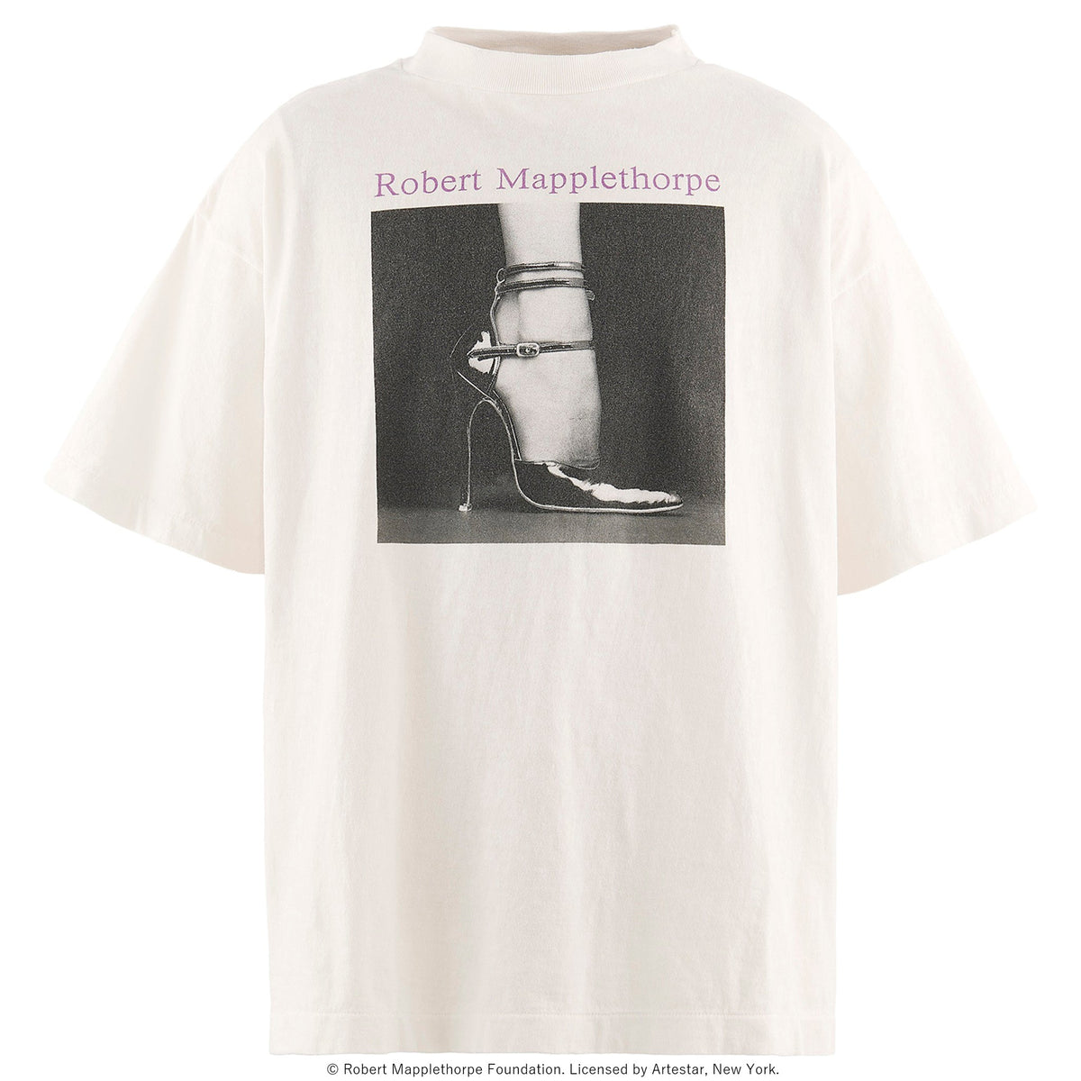 SAINT Mxxxxxx_Robert Mapplethorpe MT_SS T-SHIRT/MELODYSHOE / WHITE