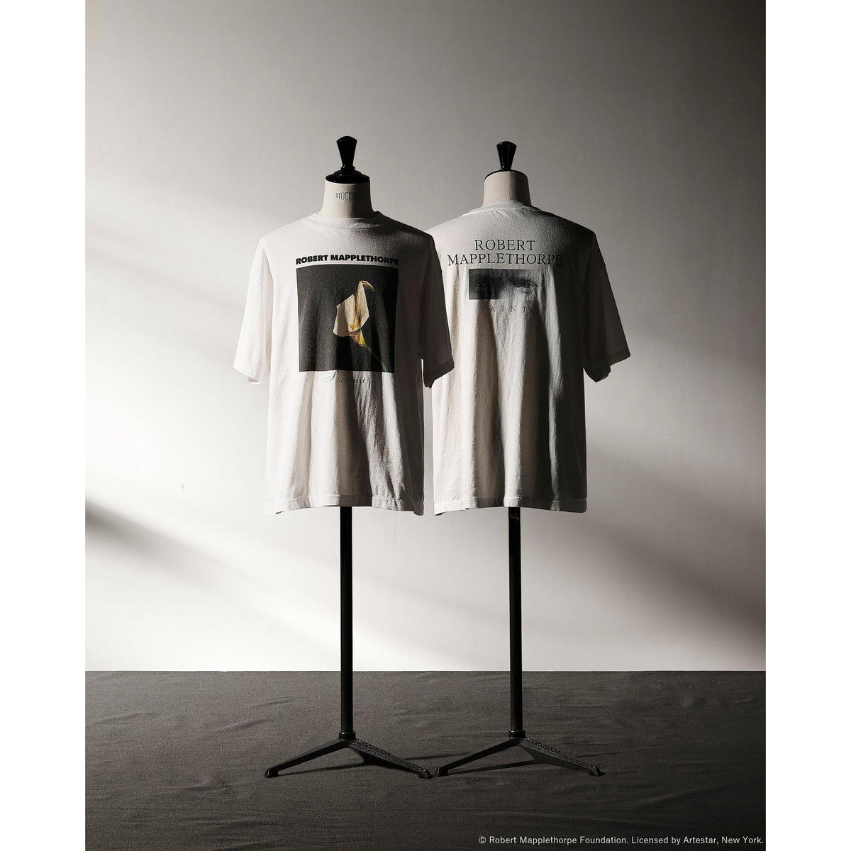 SAINT Mxxxxxx_Robert Mapplethorpe MT_SS T-SHIRT/CALLA LILY / WHITE