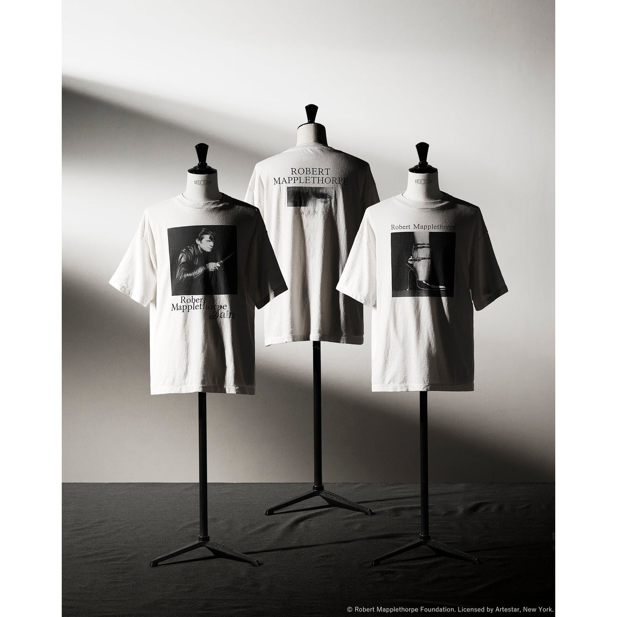 SAINT Mxxxxxx_Robert Mapplethorpe MT_SS T-SHIRT/SELF PORTRAIT / WHT
