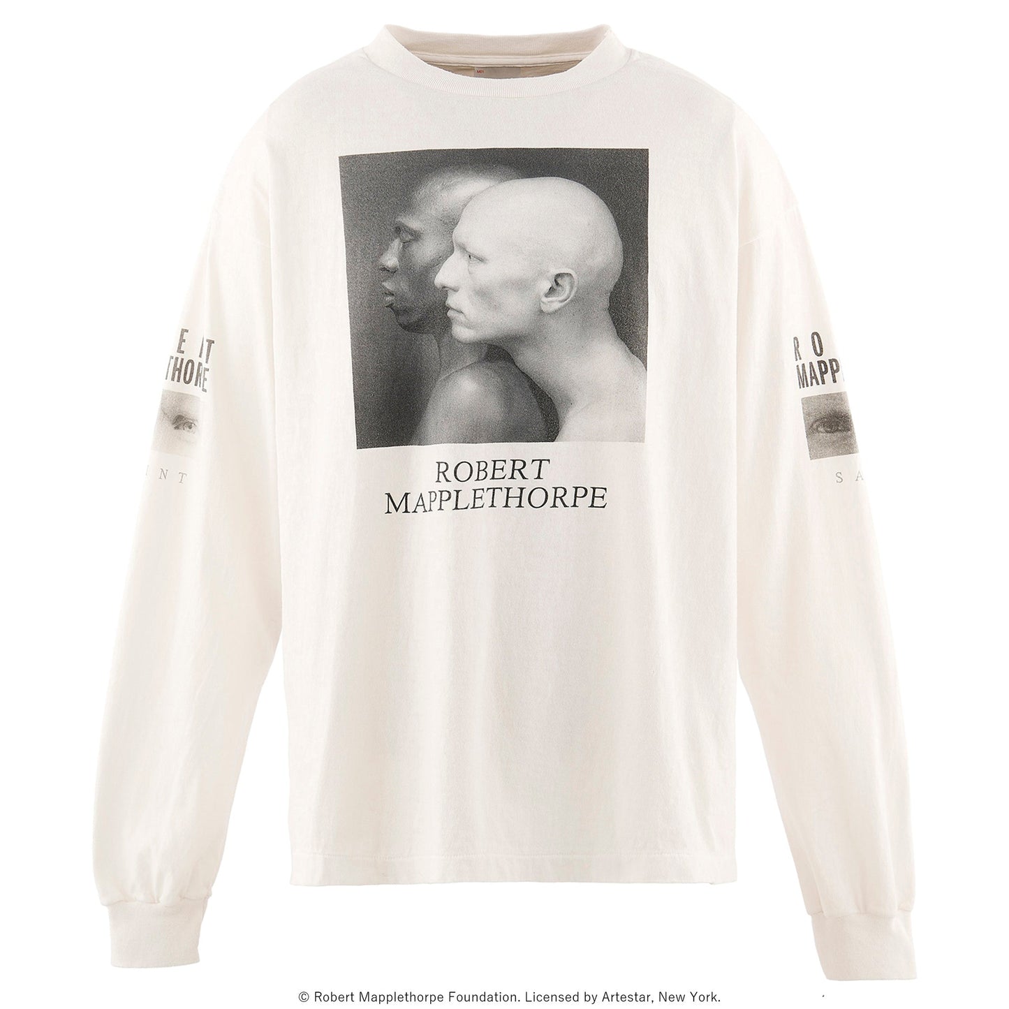 SAINT Mxxxxxx_Robert Mapplethorpe MT_LS T-SHIRT/KENMOODY / WHITE