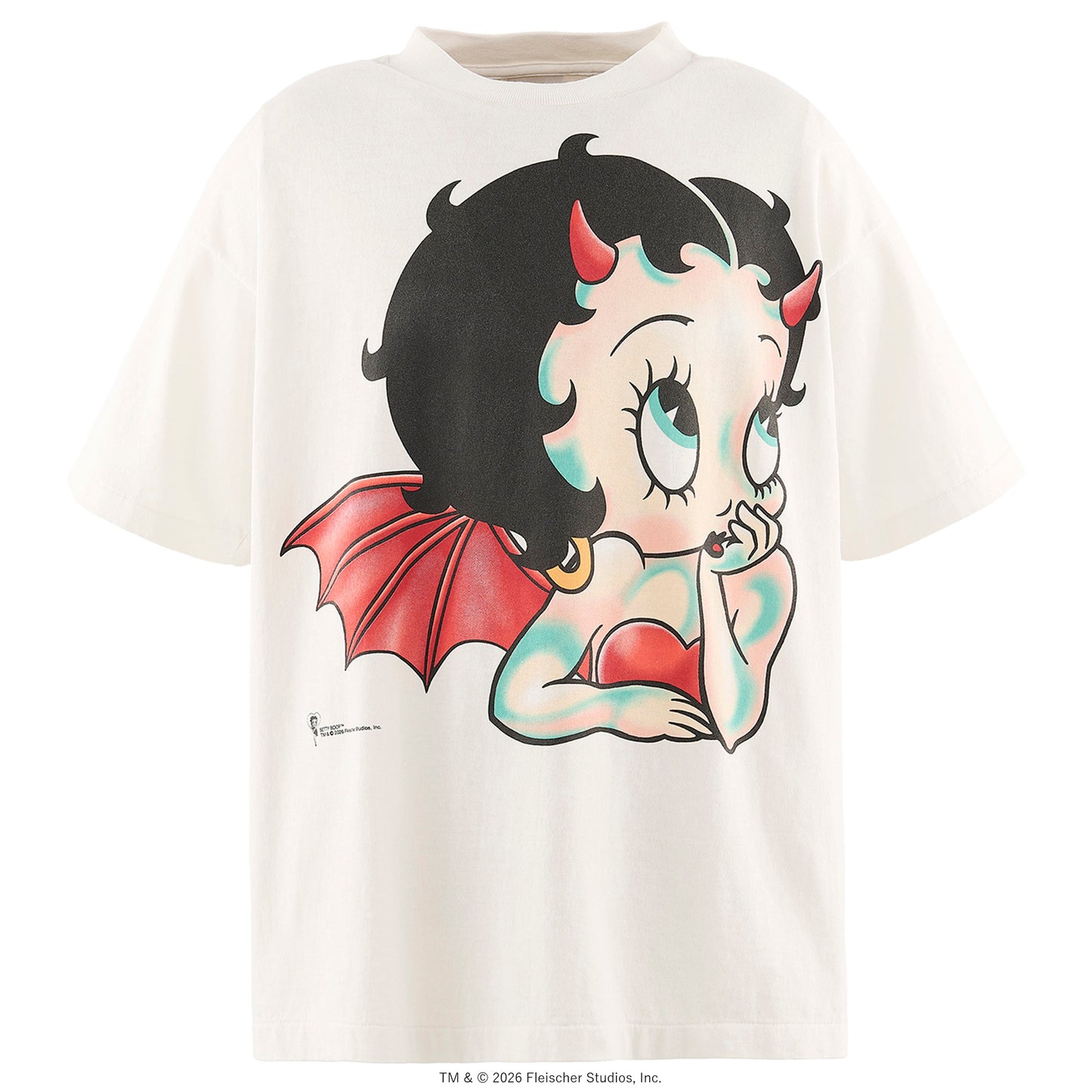 SAINT Mxxxxxx x Betty Boop™ BTY_SS T-SHIRT/DEVIL / WHITE