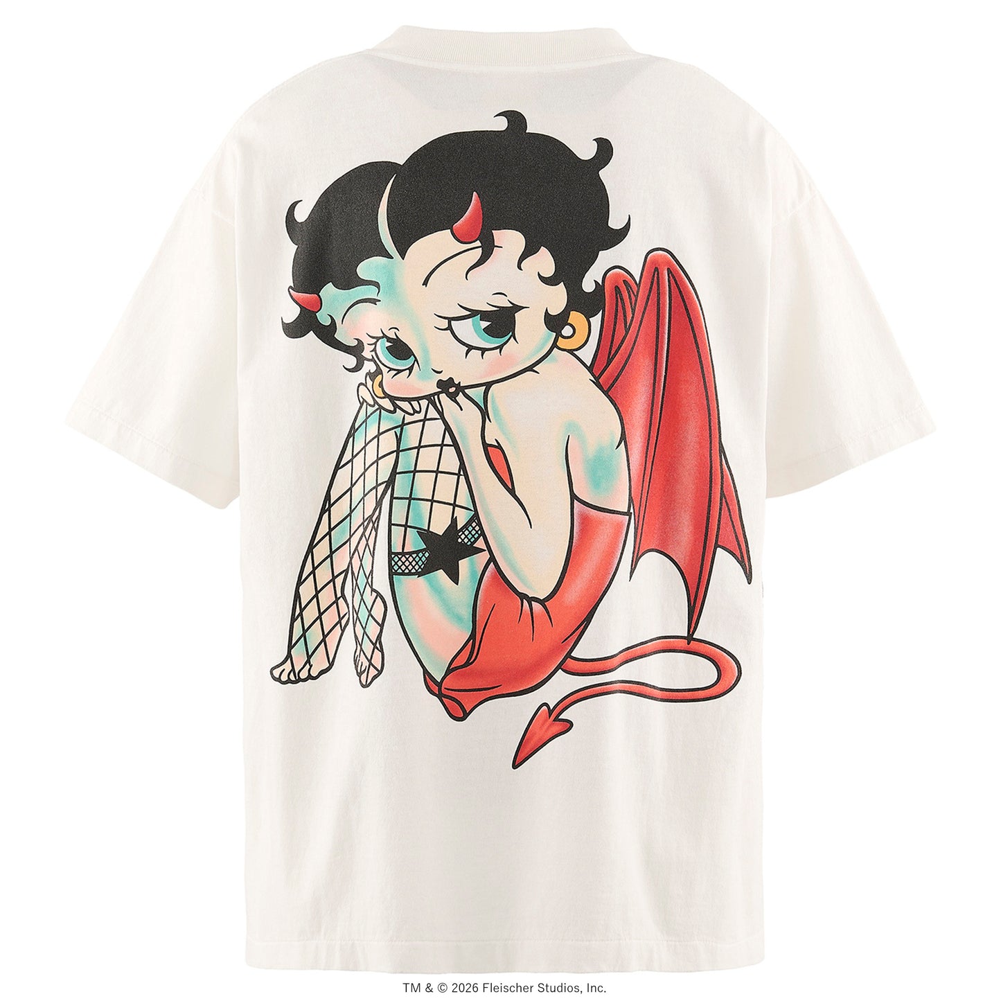SAINT Mxxxxxx x Betty Boop™ BTY_SS T-SHIRT/DEVIL / WHITE