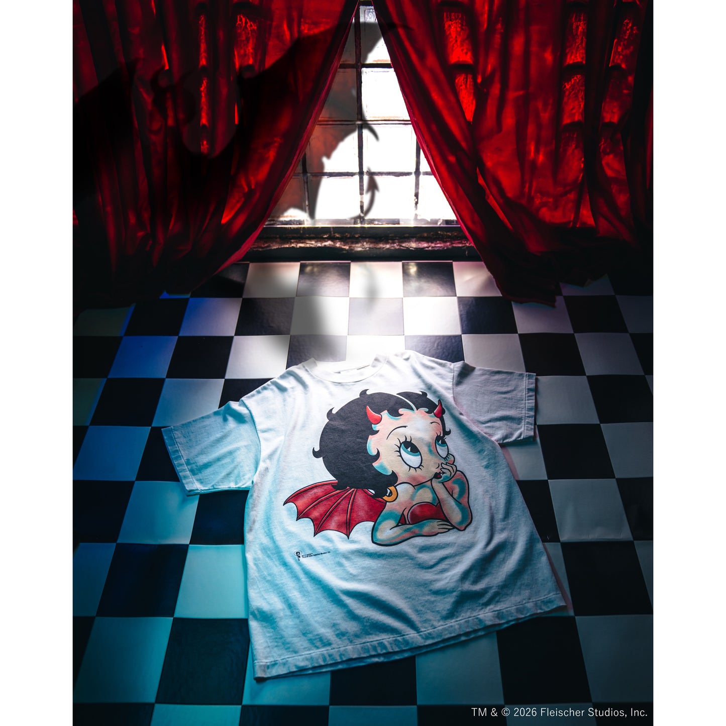 SAINT Mxxxxxx x Betty Boop™ BTY_SS T-SHIRT/DEVIL / WHITE