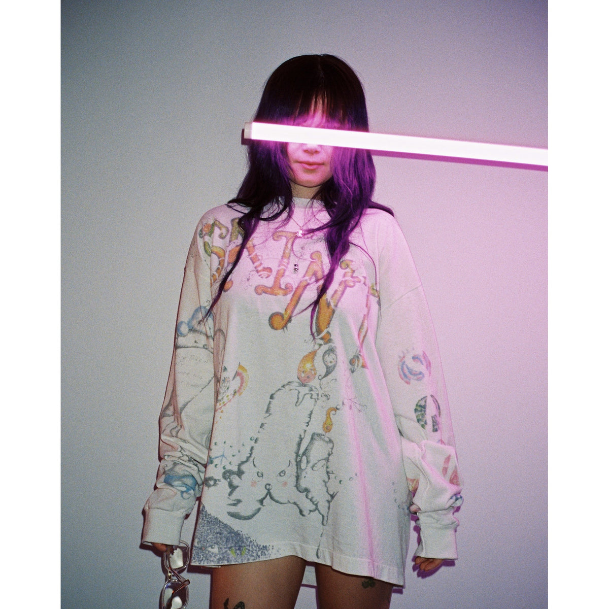 SAINT Mxxxxxx x Coco Star Sims COCO_LS T-SHIRT/COCO / WHITE