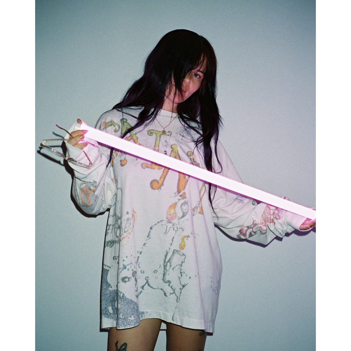 SAINT Mxxxxxx x Coco Star Sims COCO_LS T-SHIRT/COCO / WHITE