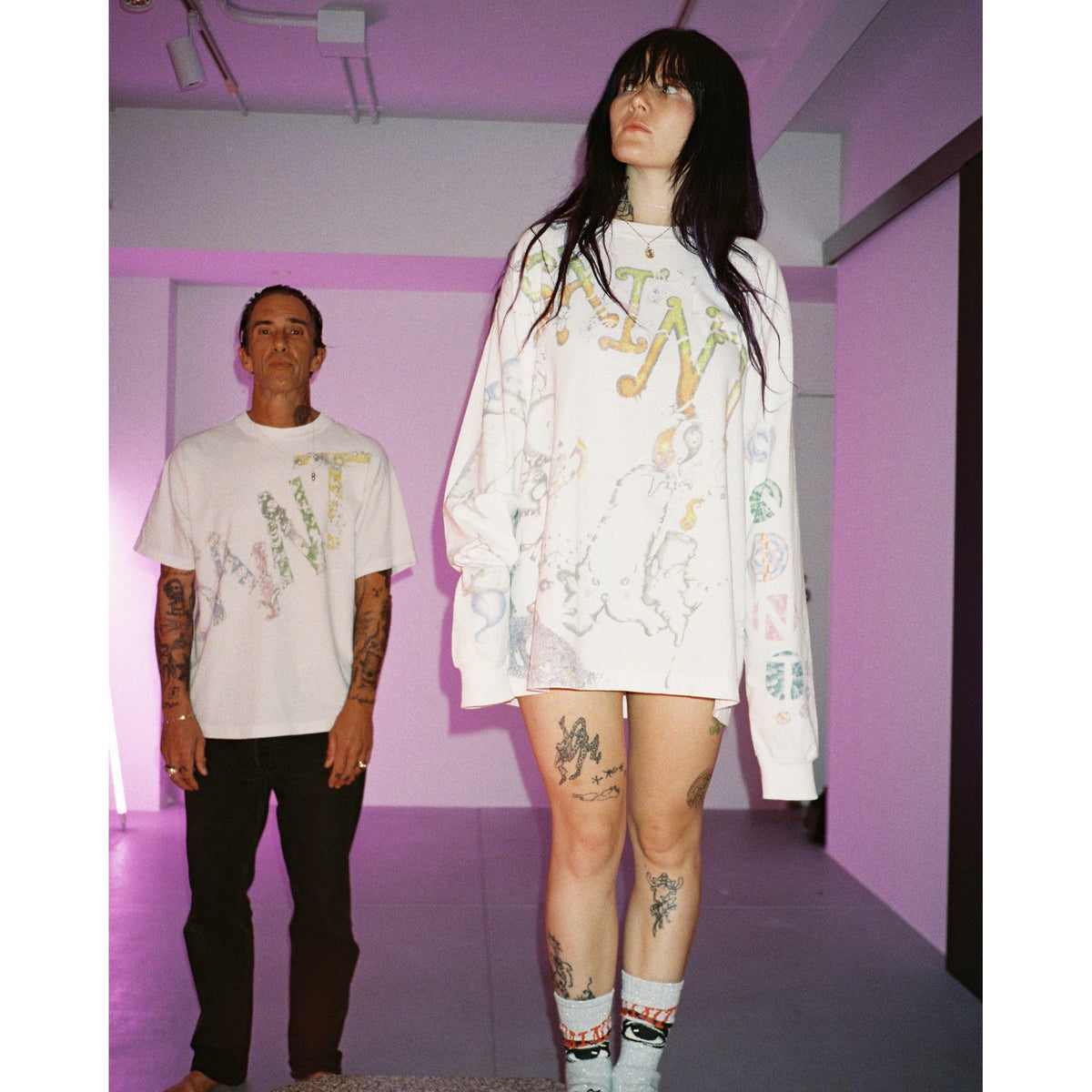 SAINT Mxxxxxx x Coco Star Sims COCO_LS T-SHIRT/COCO / WHITE