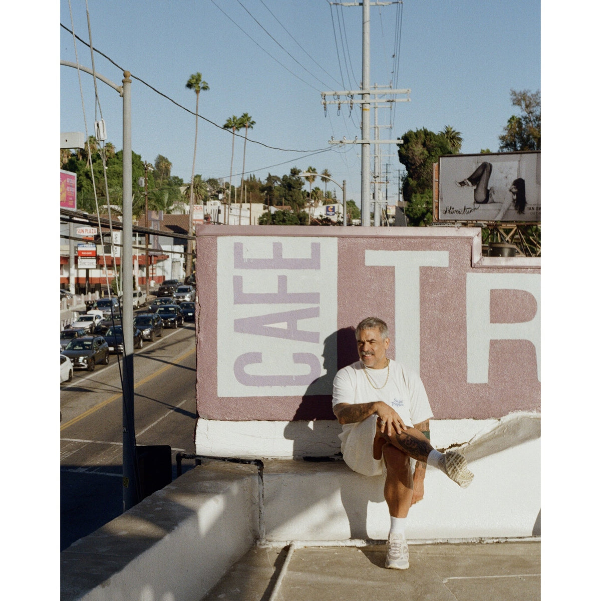 SAINT Mxxxxxx x Cafe Tropical TC_SS T-SHIRT/POCKET / WHITE