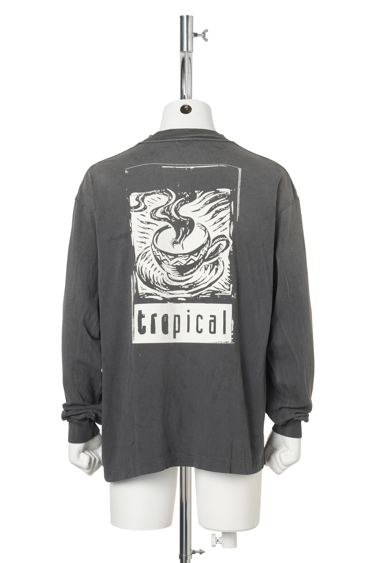 SAINT Mxxxxxx x Cafe Tropical TC_LS T-SHIRT/COFFEE / BLACK