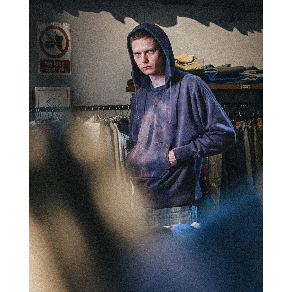 SAINT Mxxxxxx x BerBerJi BBJ_AFTER HOODED HOODIE/V / NAVY