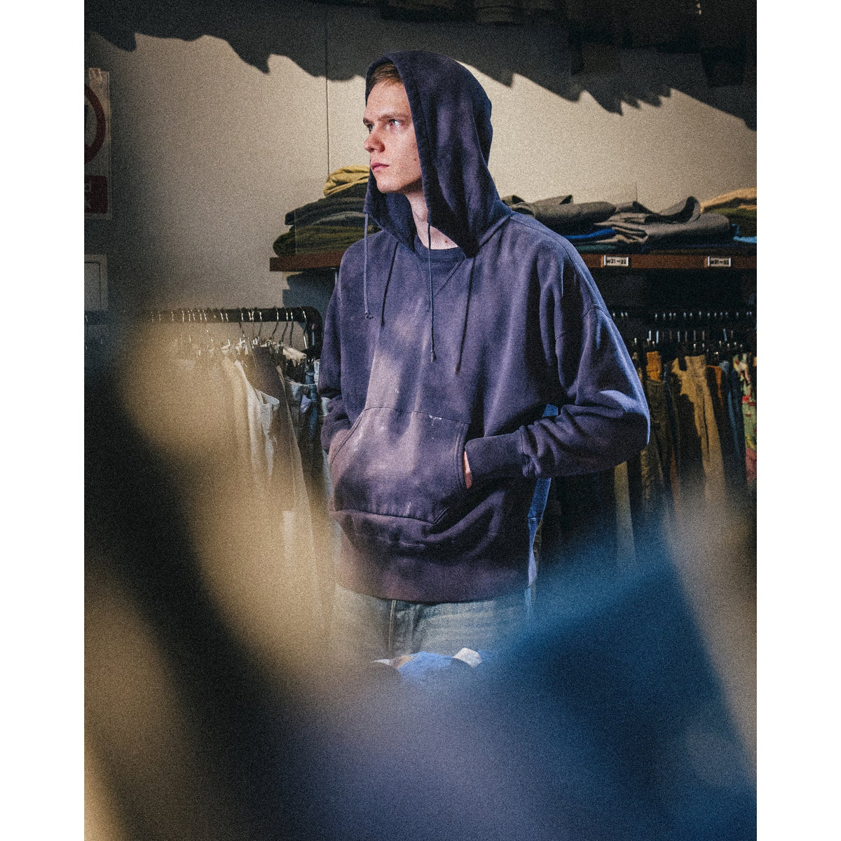 SAINT Mxxxxxx x BerBerJi BBJ_AFTER HOODED HOODIE/V / NAVY