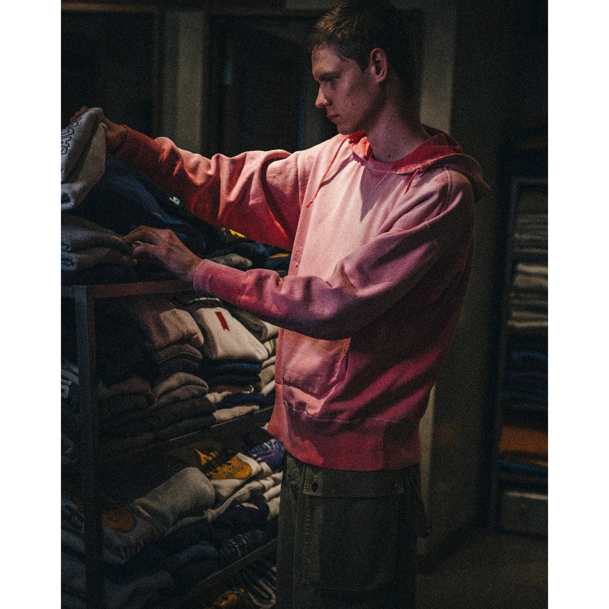 SAINT Mxxxxxx x BerBerJi BBJ_AFTER HOODED HOODIE/V / PINK