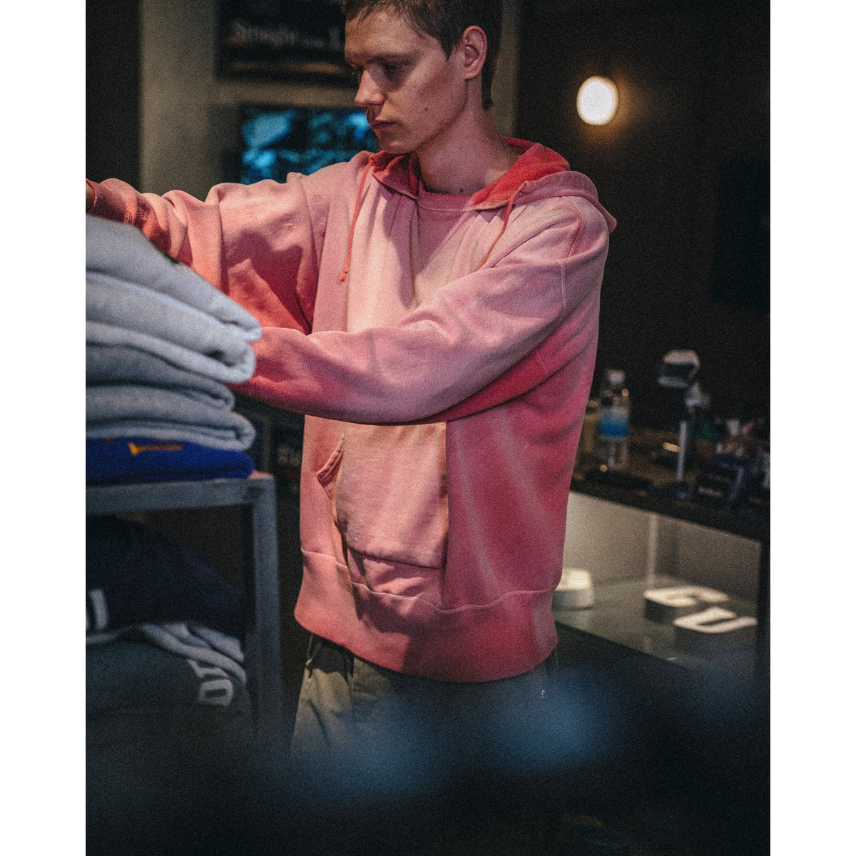 SAINT Mxxxxxx x BerBerJi BBJ_AFTER HOODED HOODIE/V / PINK