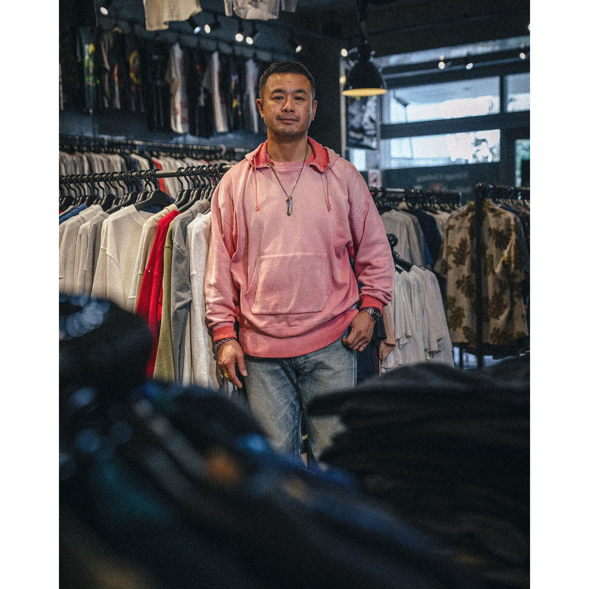 SAINT Mxxxxxx x BerBerJi BBJ_AFTER HOODED HOODIE/V / PINK