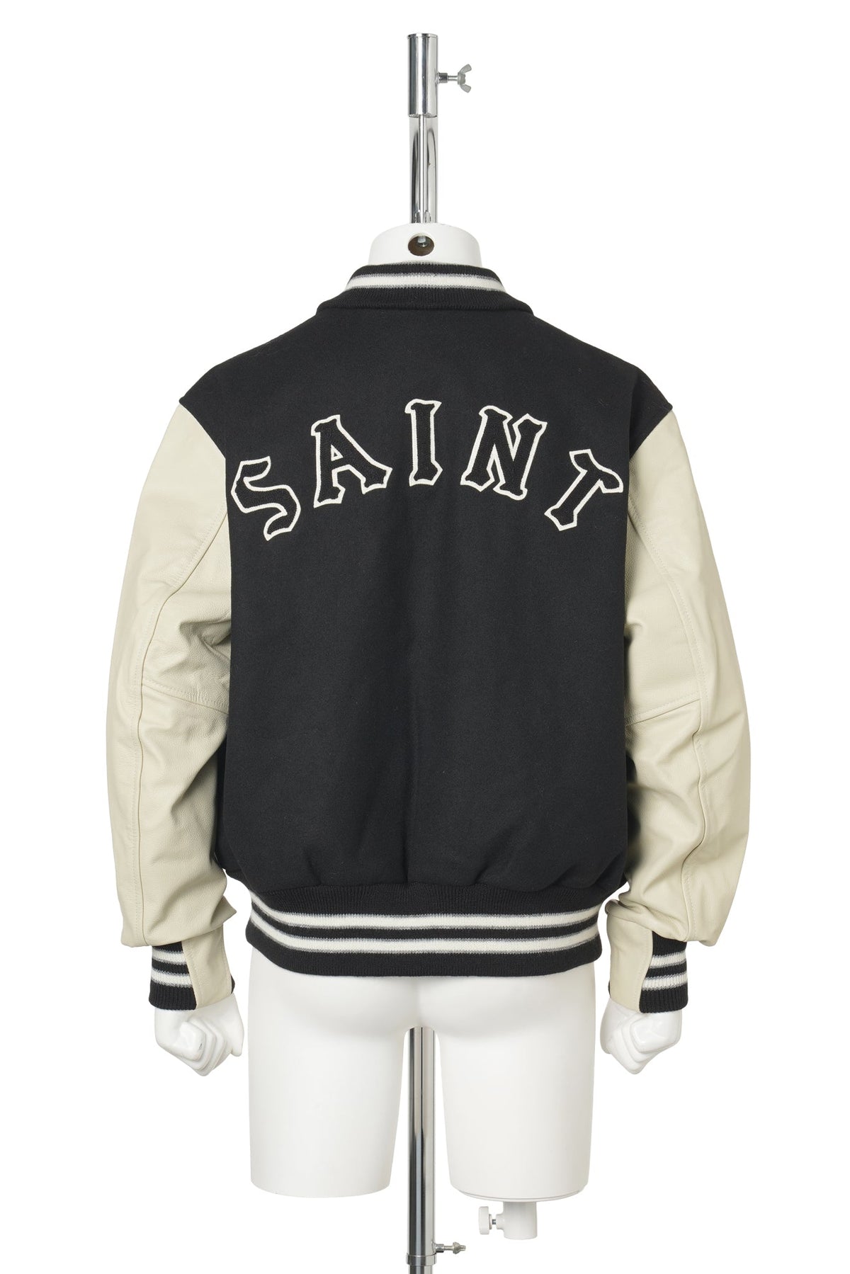 SAINT Mxxxxxx x Golden Bear Sportswear GB_VARSITY JKT/Sared Heart / BLACK+WHITE