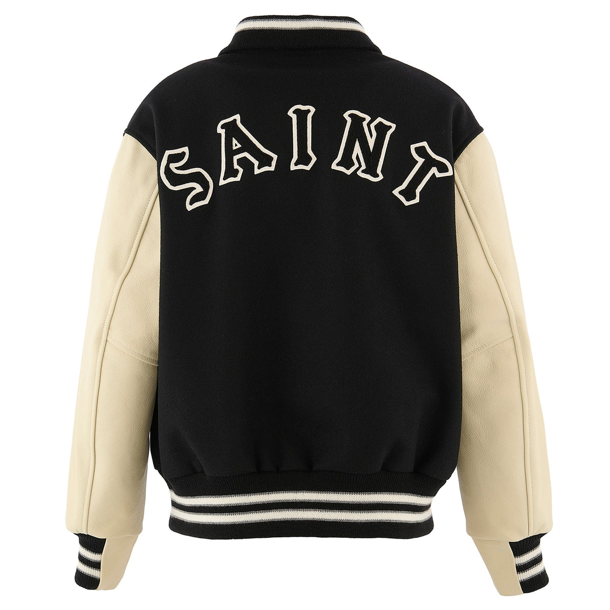 SAINT Mxxxxxx x Golden Bear Sportswear GB_VARSITY JKT/Sared Heart / BLACK+WHITE