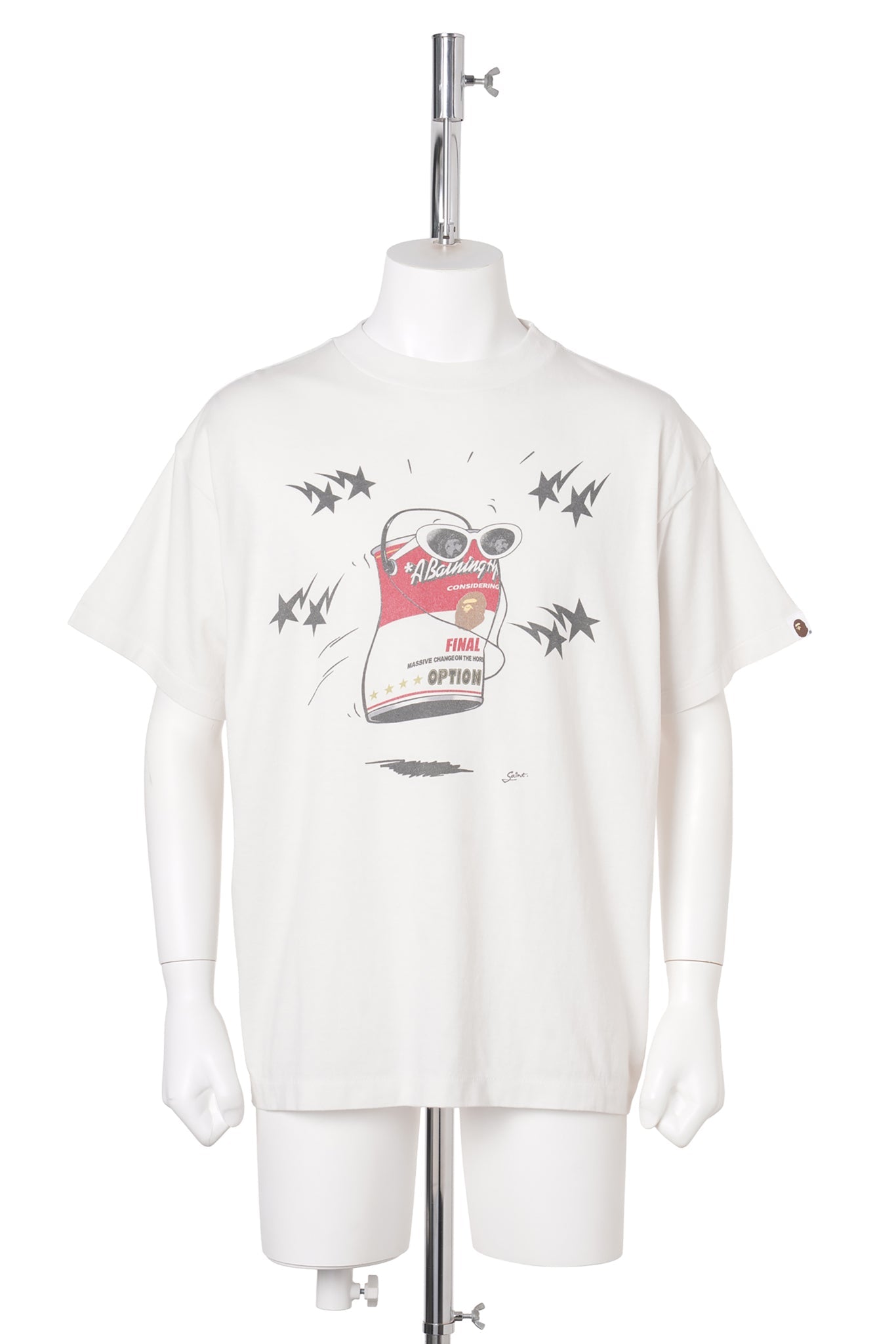 SAINT Mxxxxxx x BAPE® BAPE_SS T-SHIRT/JUMP / WHITE