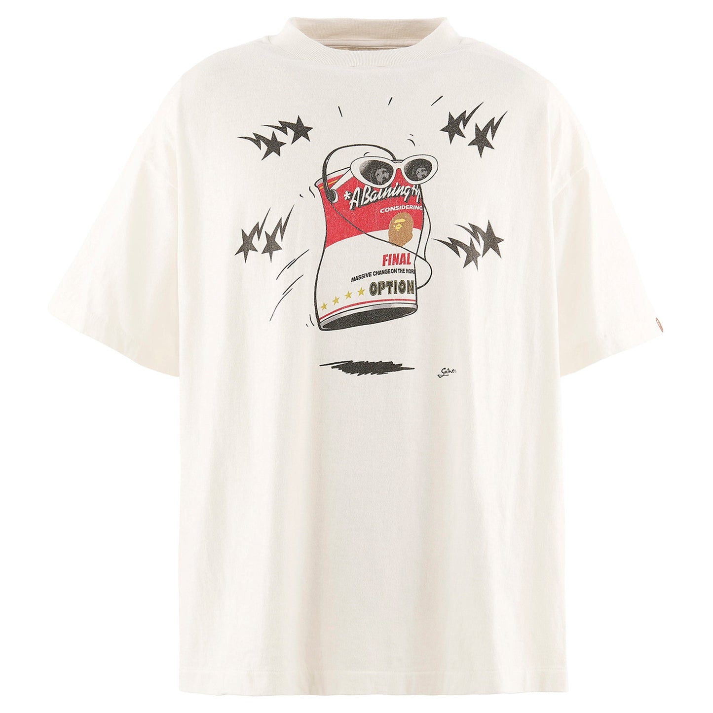 SAINT Mxxxxxx x BAPE® BAPE_SS T-SHIRT/JUMP / WHITE