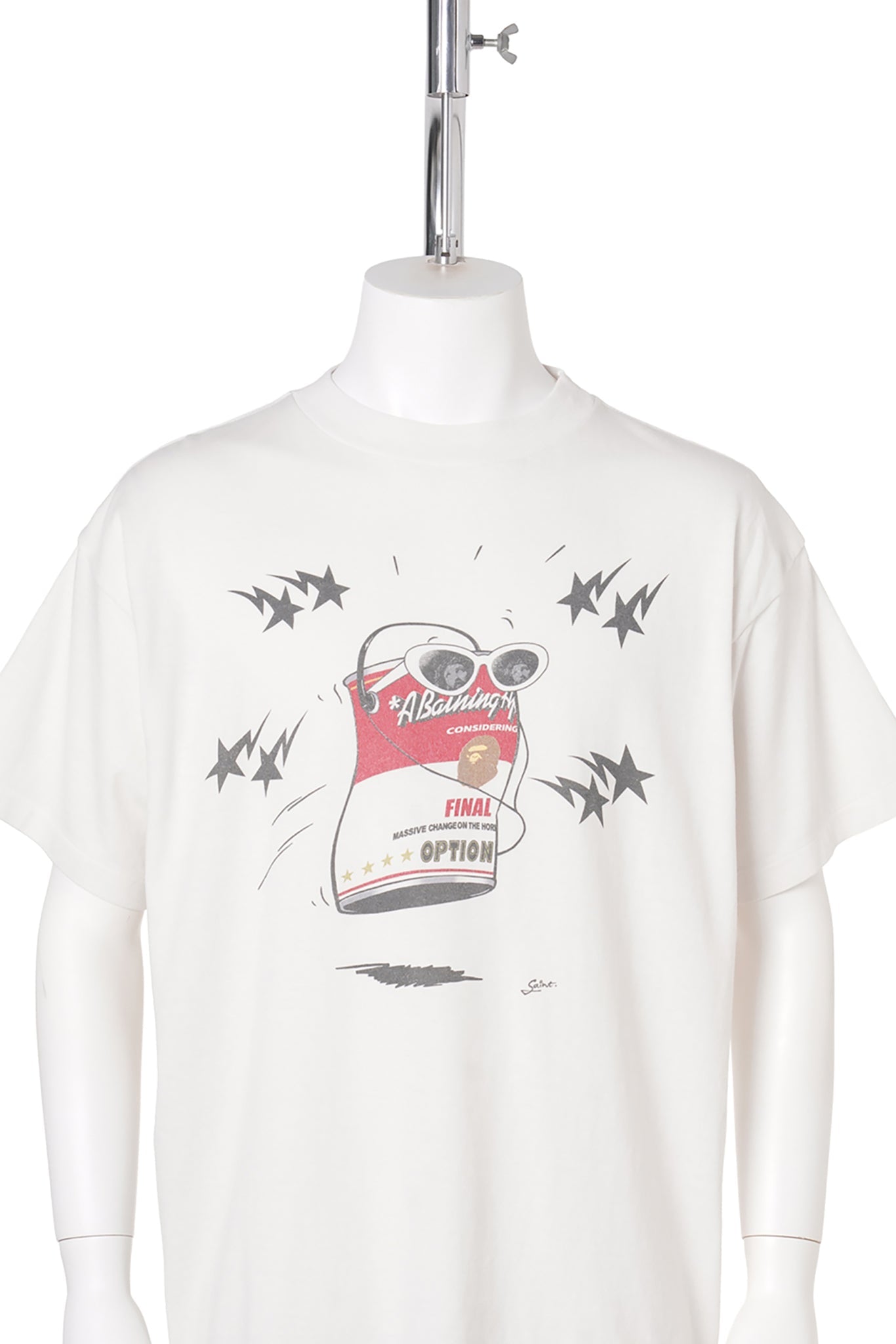 SAINT Mxxxxxx x BAPE® BAPE_SS T-SHIRT/JUMP / WHITE