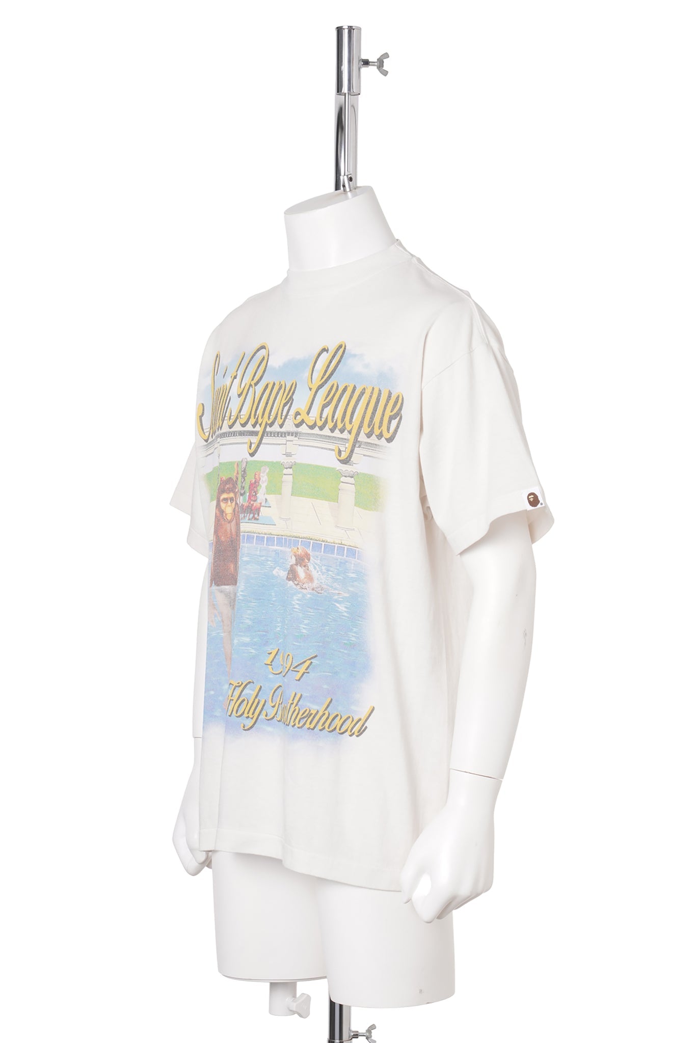 SAINT Mxxxxxx x BAPE® BAPE_SS T-SHIRT/POOL / WHITE