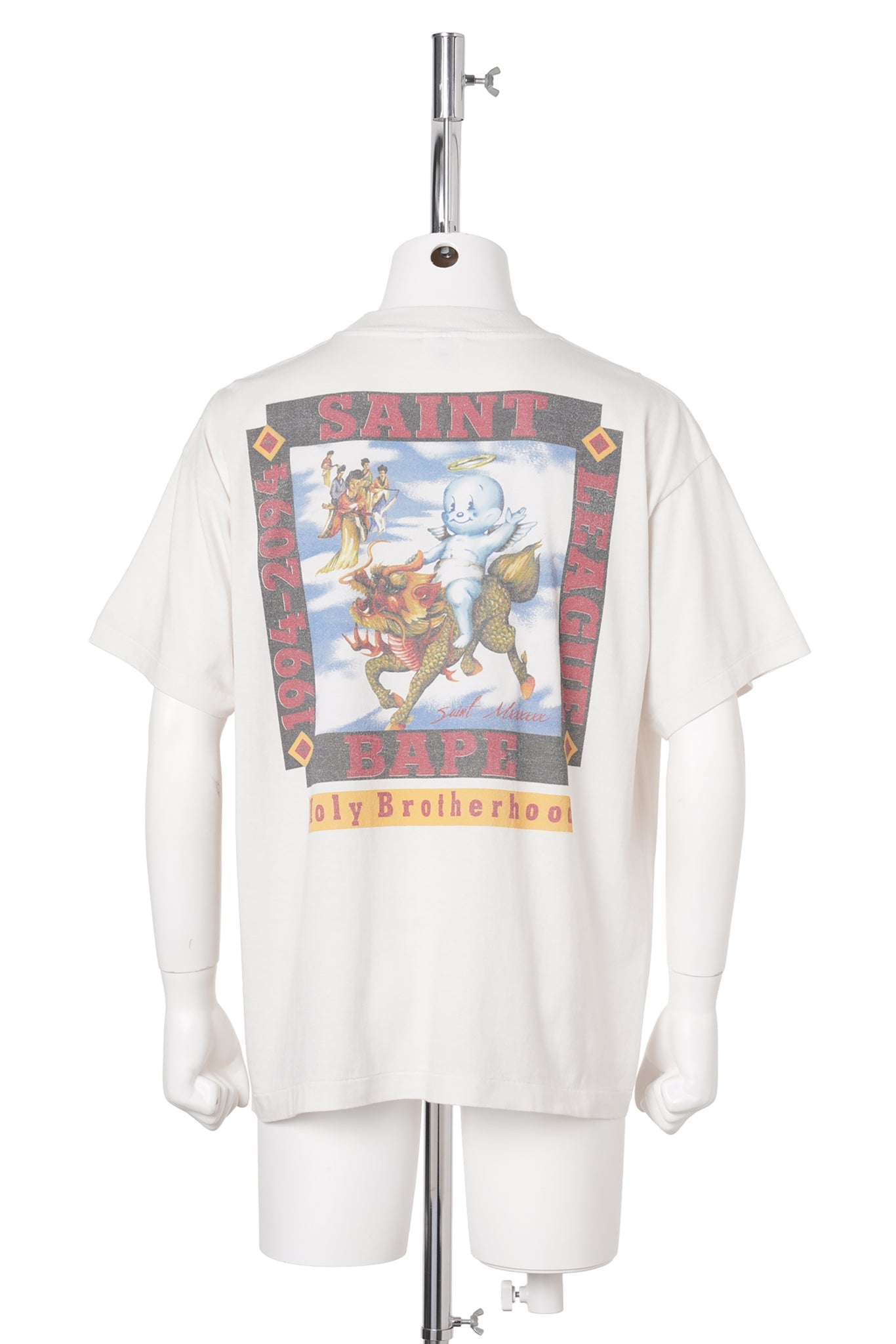 SAINT Mxxxxxx x BAPE® BAPE_SS T-SHIRT/POOL / WHITE