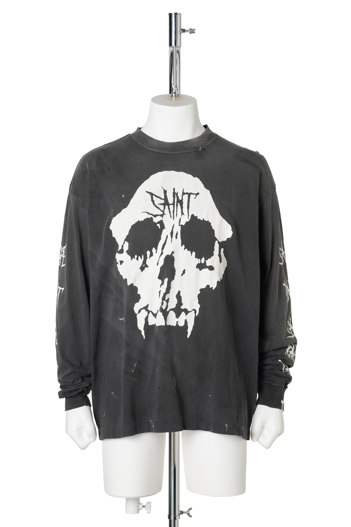 SAINT Mxxxxxx x BAPE® BAPE_LS T-SHIRT/SKULL / BLACK