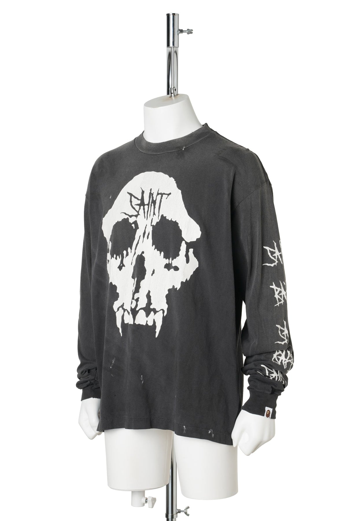 SAINT Mxxxxxx x BAPE® BAPE_LS T-SHIRT/SKULL / BLACK