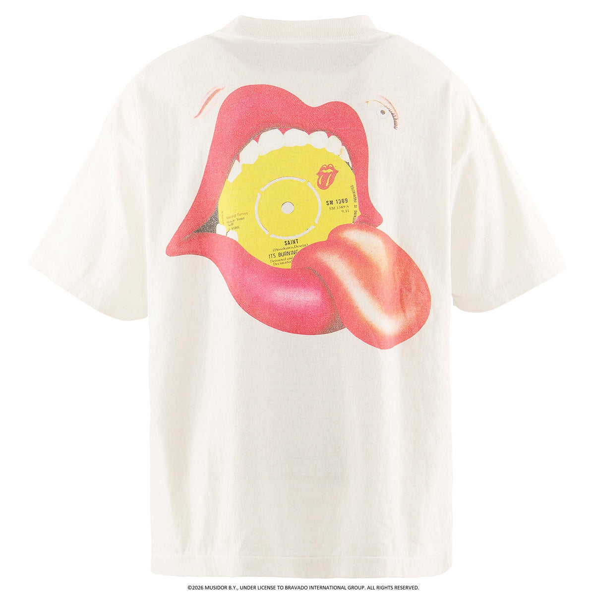SAINT Mxxxxxx x The Rolling Stones TRS_SS T-SHIRT/BODY / WHITE