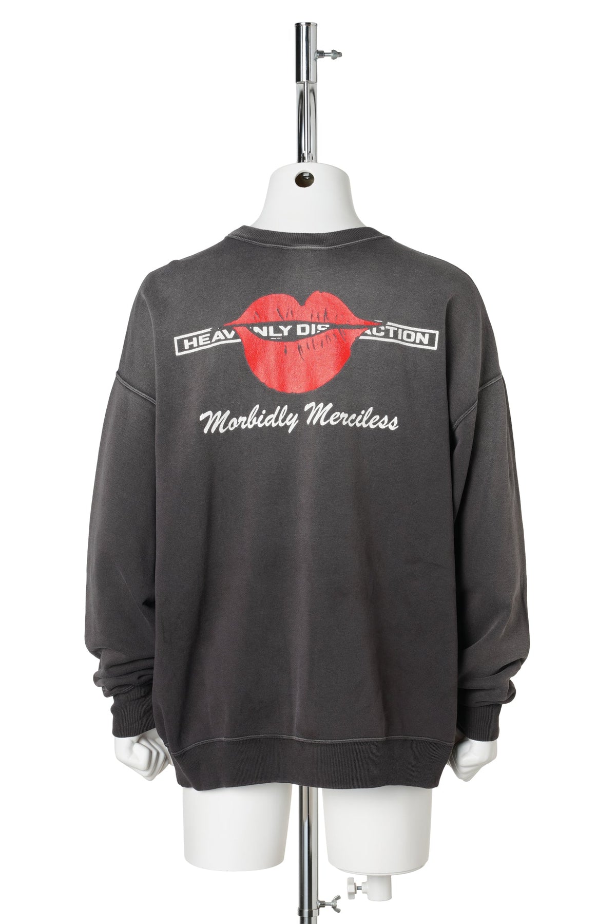 SAINT Mxxxxxx x The Rolling Stones TRS_CRW N SWEAT/LIPS&TOHGUE / BLACK