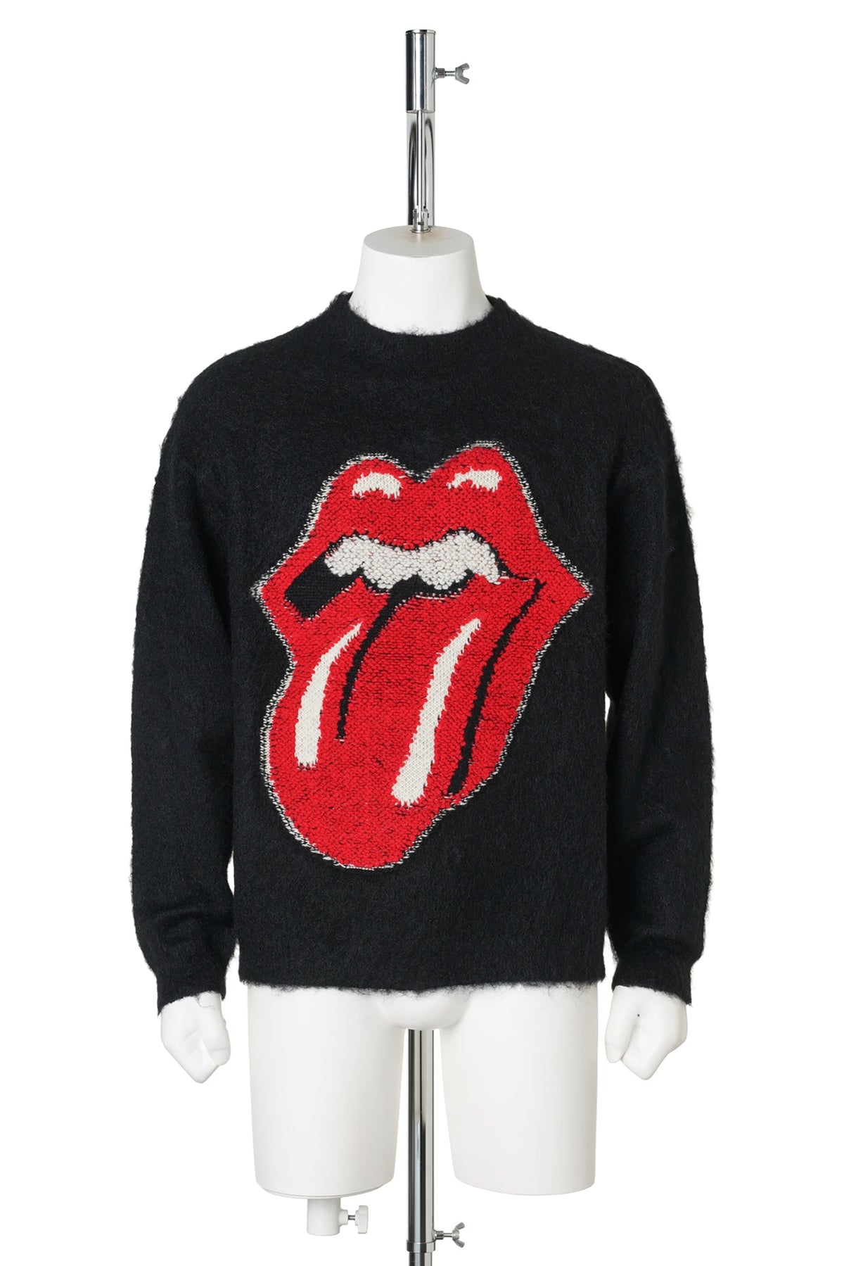 SAINT Mxxxxxx x The Rolling Stones TRS_CRW N KNIT/LIPS&TOHGUE / BLACK