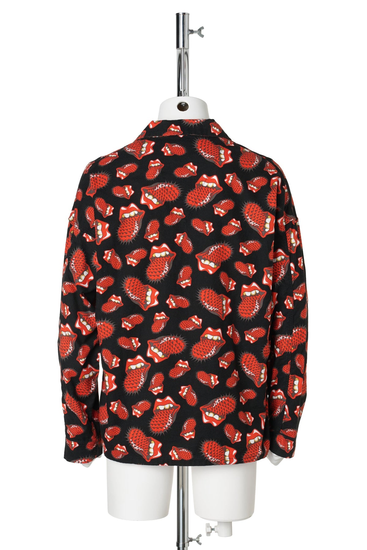 SAINT Mxxxxxx x The Rolling Stones TRS_PAJAMA SHIRT/LIPS&TOHGUE / BLACK