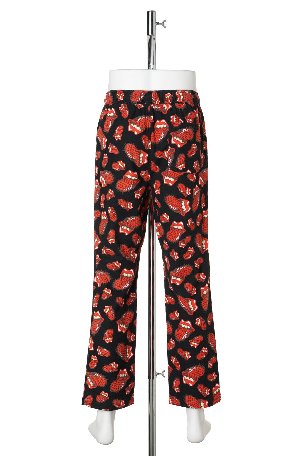 SAINT Mxxxxxx x The Rolling Stones TRS_PAJAMA PANTS/LIPS&TOHGUE / BLACK