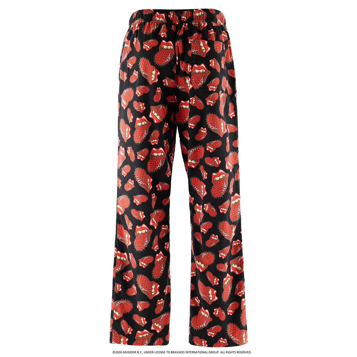 SAINT Mxxxxxx x The Rolling Stones TRS_PAJAMA PANTS/LIPS&TOHGUE / BLACK